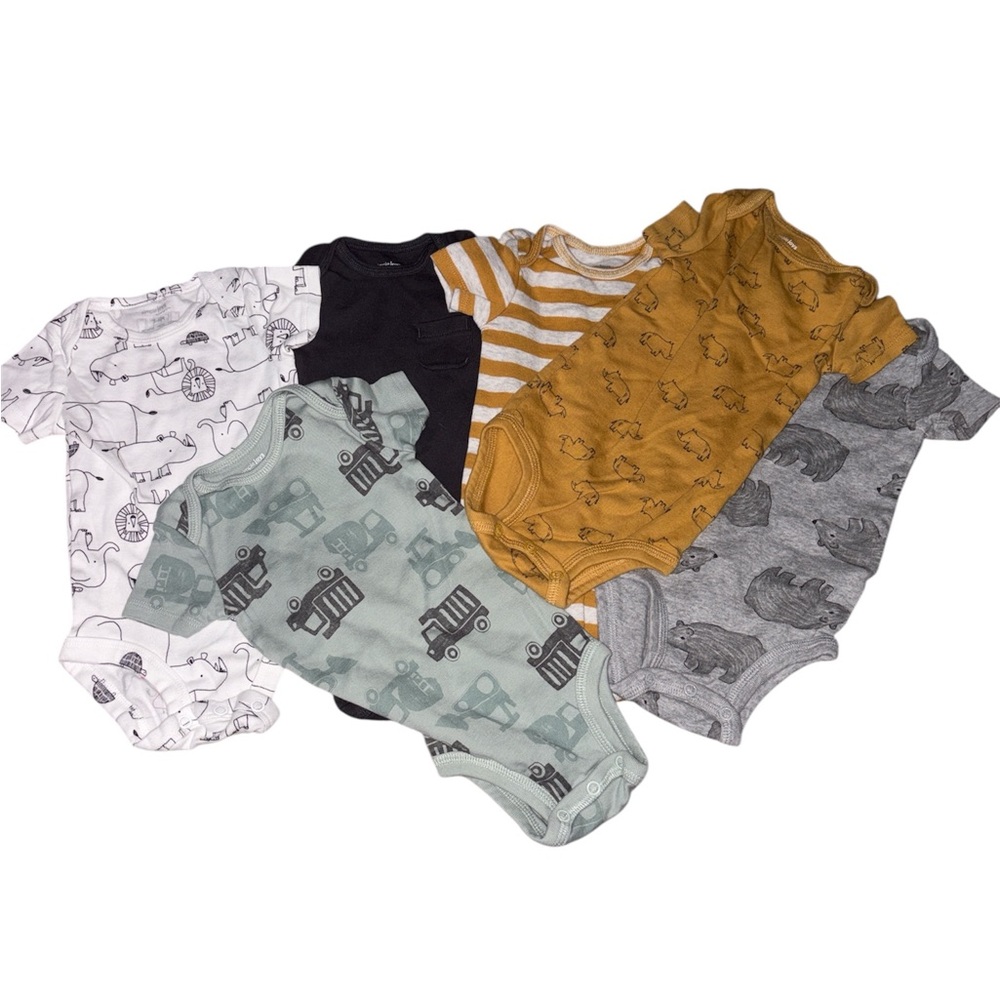 Simple joys by carters onesies bundle 3-6m